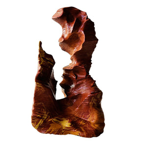 Antelope Canyon-Inspired Aquarium Ornament – Handcrafted Mineral Rock Formation, Slot Canyon Design, Fits Tanks up to 20×20×30 cm